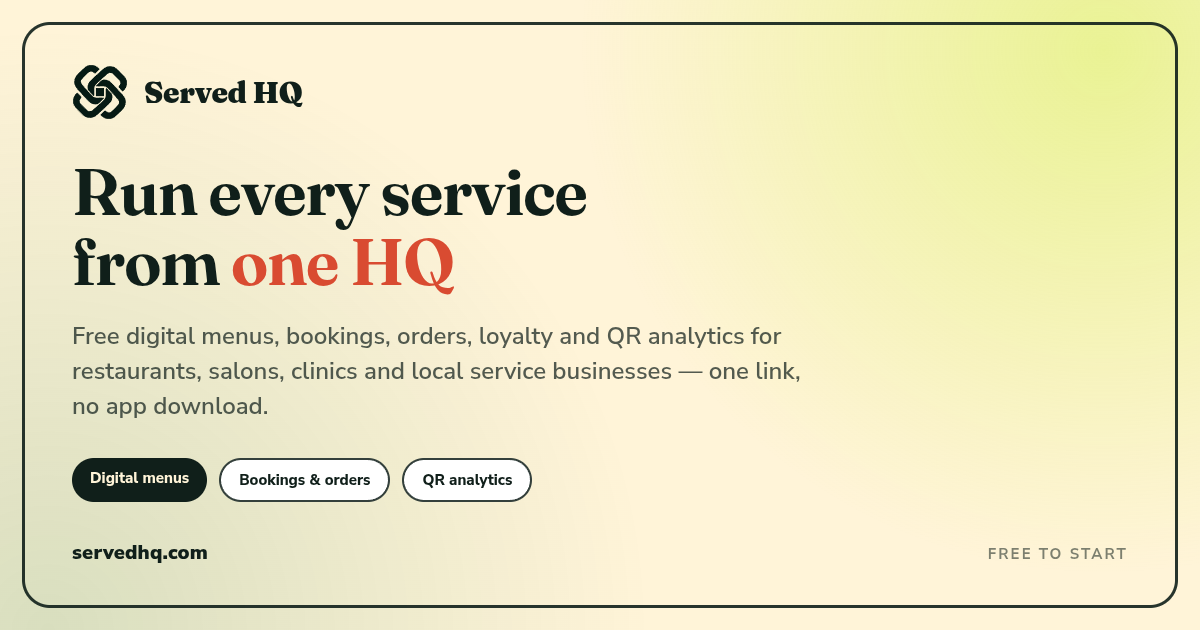 Served HQ — 官网预览图